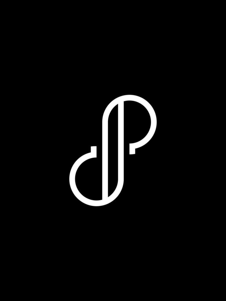 dp monogram logo sjabloon vector