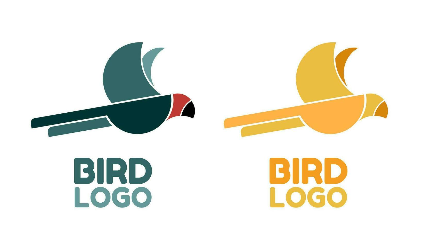 mus en kanarie vink vogel dier logo gemakkelijk concept ontwerp vector illustratie