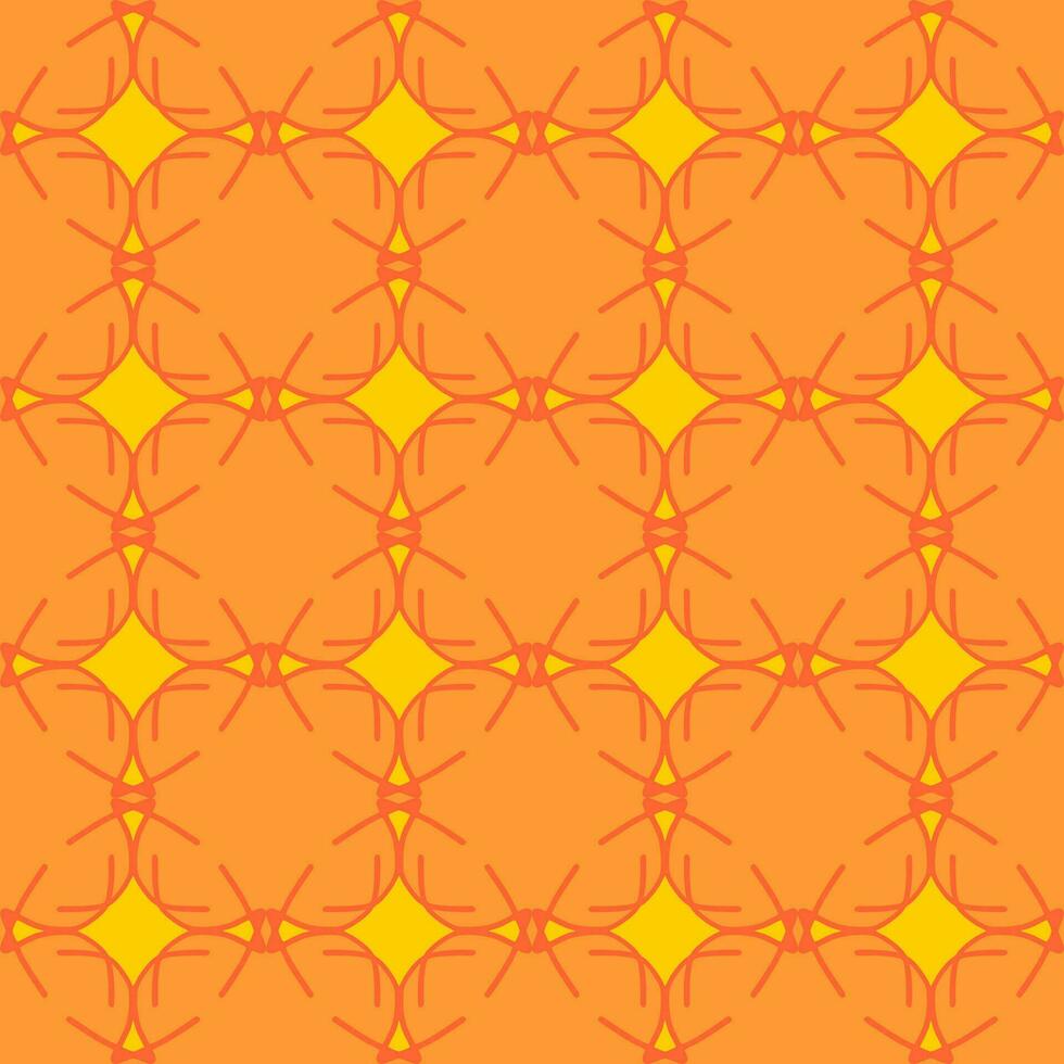 oranje geel licht goud helder mandala wijnoogst bloemen interieur naadloos vlak ontwerp achtergrond vector