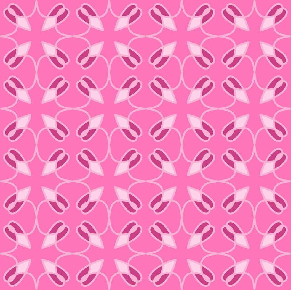 roze magenta perzik roos mandala naadloos bloemen wijnoogst interieur vlak ontwerp achtergrond vector illustratie