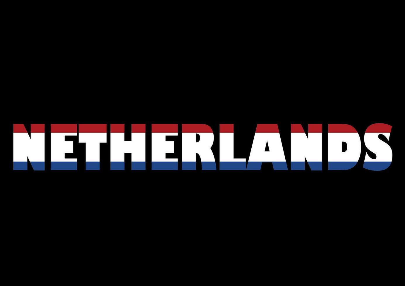 wereld vlag Aan brief Nederland vlak ontwerp stijl vector illustratie