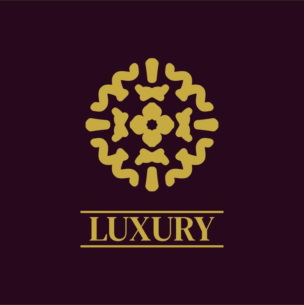 mandala meetkundig ornament logo elegant premie icoon vector ontwerp