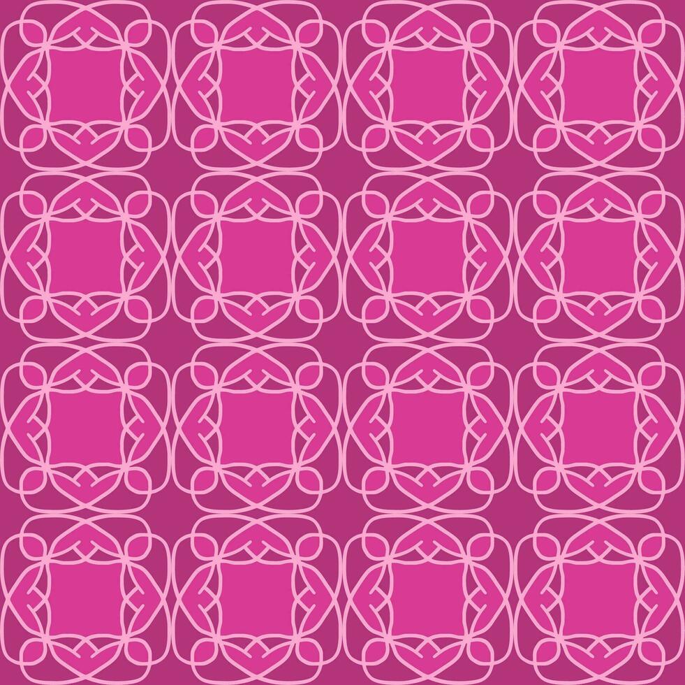 roze magenta perzik roos mandala naadloos bloemen wijnoogst interieur vlak ontwerp achtergrond vector illustratie