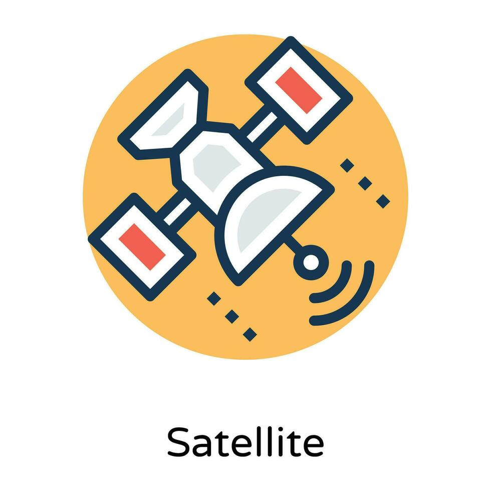 modieus communicatie satelliet vector