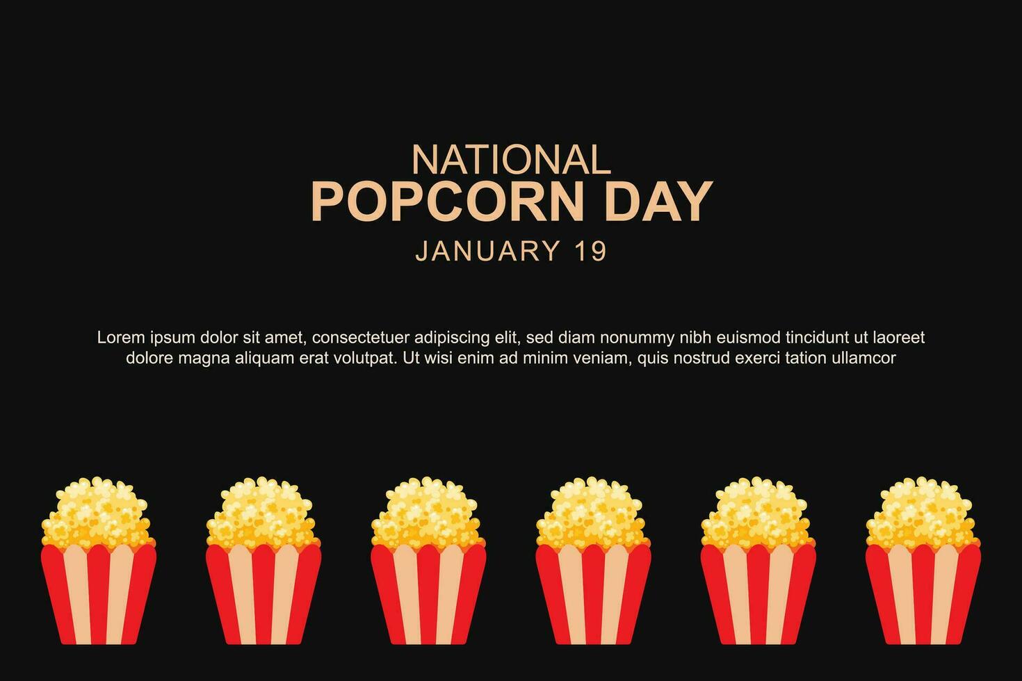 nationaal popcorn dag achtergrond. vector