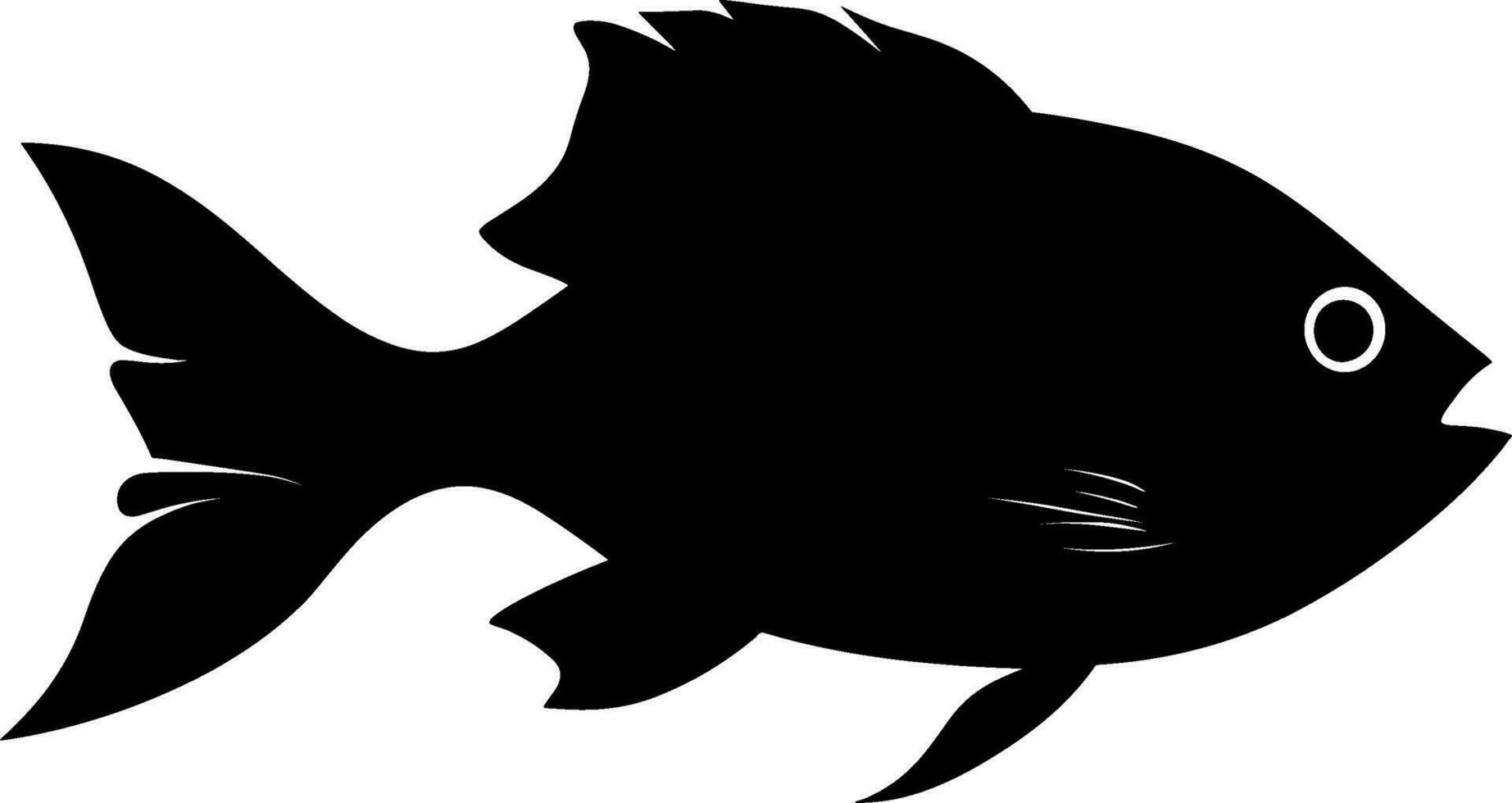 vis icoon sjabloon zwart kleur. vis symbool vector teken geïsoleerd Aan wit achtergrond. ai gegenereerd illustratie.
