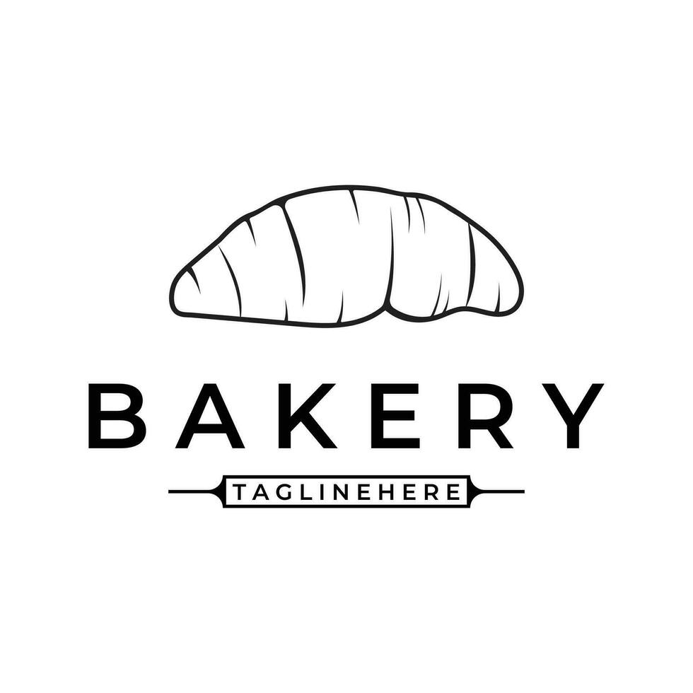 bakkerij logo ontwerp logo vector ontwerp icoon sjabloon illustratie