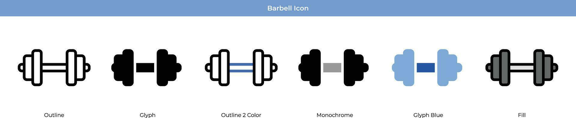 barbell vector icoon