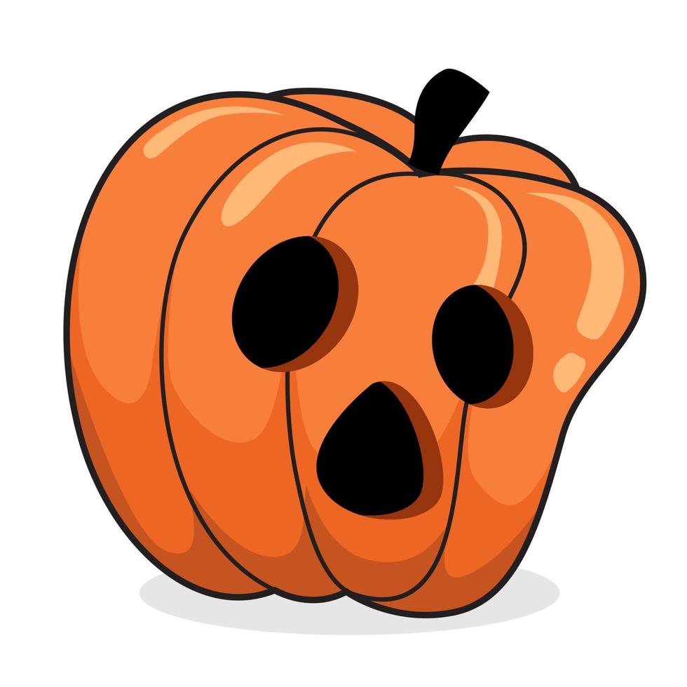 pompoen halloween cartoon clipart vector