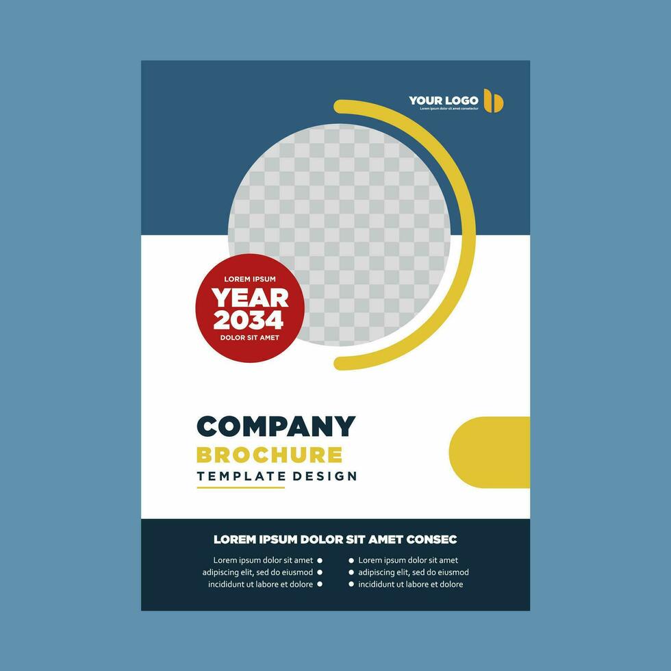 Hoes bedrijf profiel of brochure sjabloon lay-out ontwerp vector