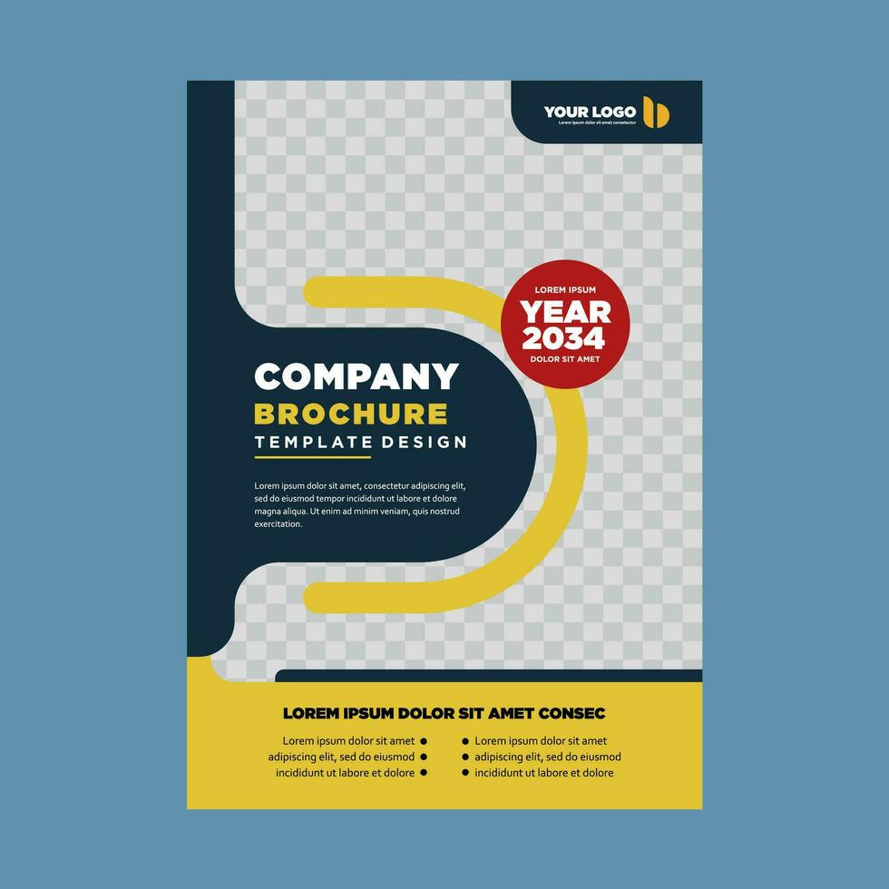 Hoes bedrijf profiel of brochure sjabloon lay-out ontwerp vector