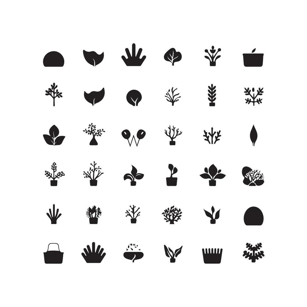 een zwart silhouet compost symbool reeks vector