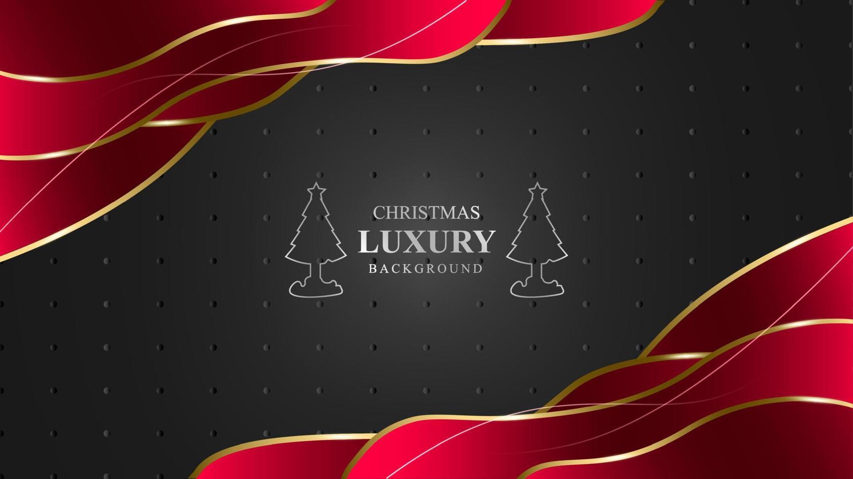 abstract luxe achtergrond kerst lay-outontwerp met zachte rode en zwarte gratis vector