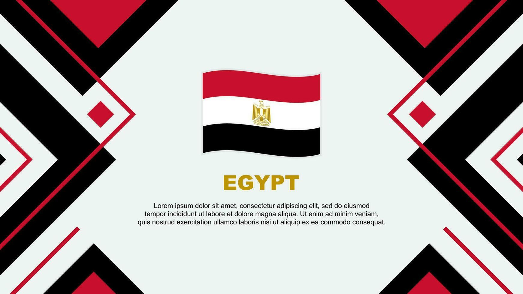 Egypte vlag abstract achtergrond ontwerp sjabloon. Egypte onafhankelijkheid dag banier behang vector illustratie. Egypte illustratie