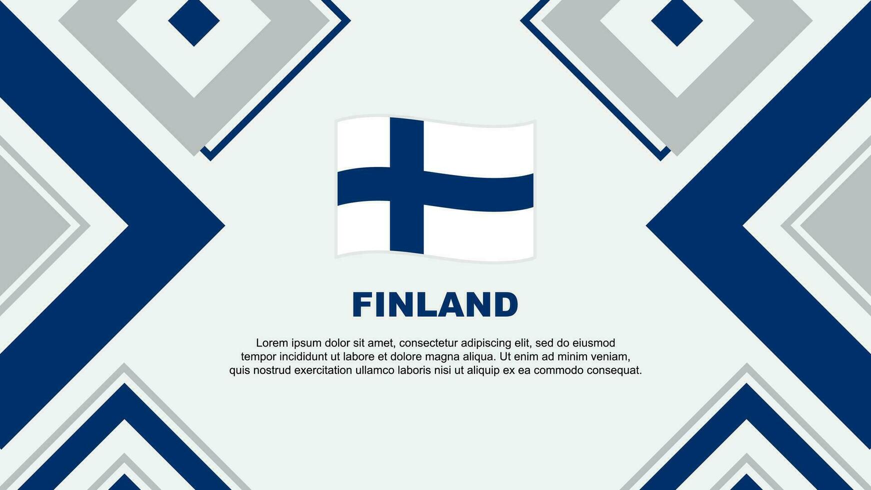 Finland vlag abstract achtergrond ontwerp sjabloon. Finland onafhankelijkheid dag banier behang vector illustratie. Finland onafhankelijkheid dag