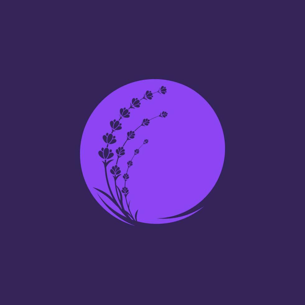 lavendel bloem vector icoon illustratie