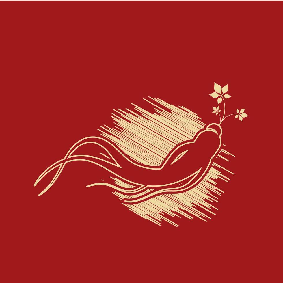 ginseng vector icoon illustratie