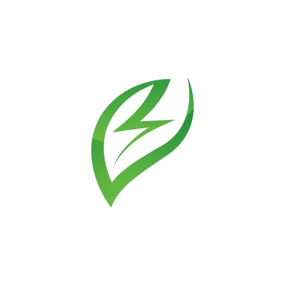 logo's van groene boom blad ecologie vector