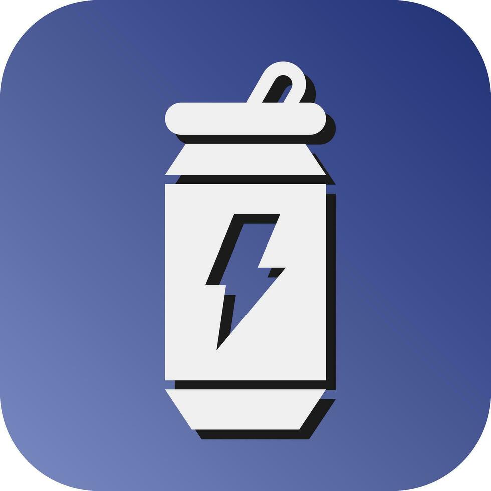 energie drinken vector glyph helling achtergrond icoon voor persoonlijk en reclame gebruiken.