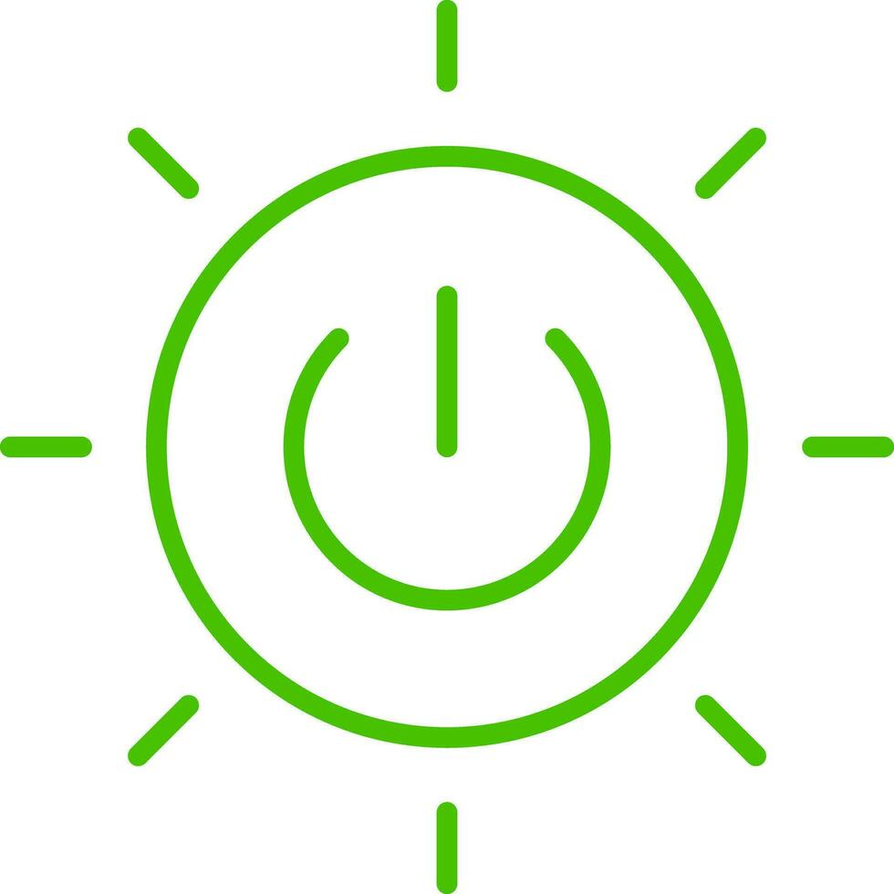 zonne- energie eenvoudig lijn icoon symbool illustratie vector