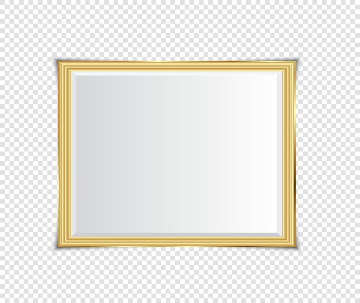 gouden glanzende gloeiende frame achtergrond. gouden luxe vintage stijl vector