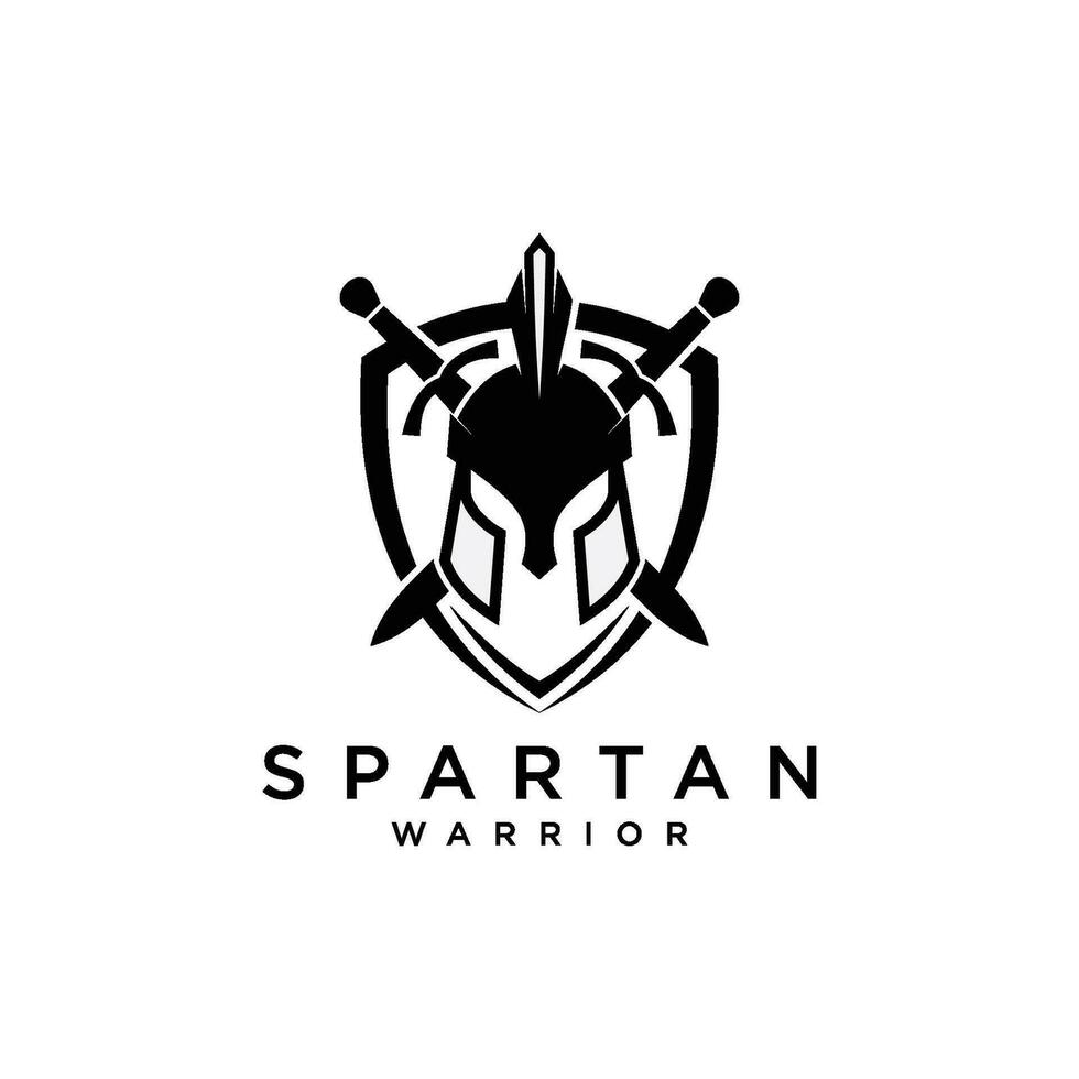 spartaans logo vector, spartaans helm, hoofd bescherming, strijder, soldaat, logo, symbool, icoon, vector