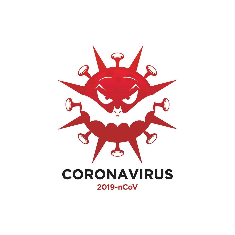 illustratie grafisch vector van corona virus in wauw, corona virus infectie. 2019-nvo virus.corona virus microbe