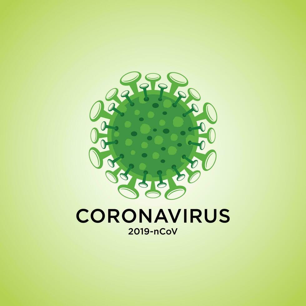 illustratie grafisch vector van corona virus in wauw, corona virus infectie. 2019-nvo virus.corona virus microbe.