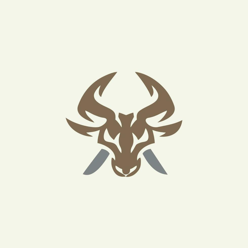 buffel logo ontwerp, buffel logo illustratie sjabloon vector