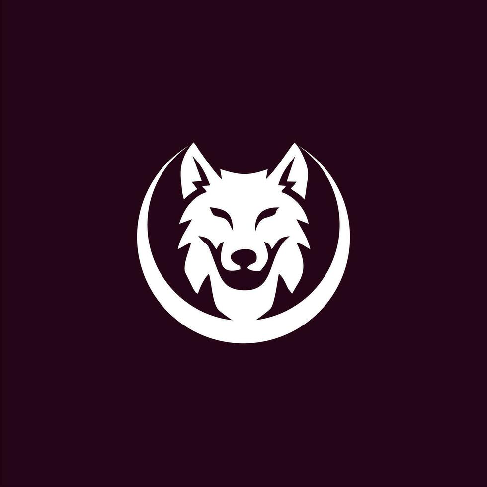 modern gemakkelijk wolf logo ontwerp. wolf logo sjabloon vector