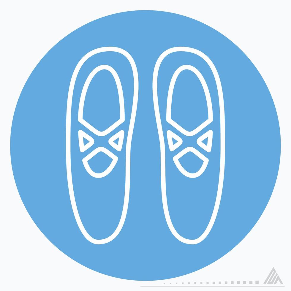 pictogram balletschoenen - blauwe ogen stijl vector