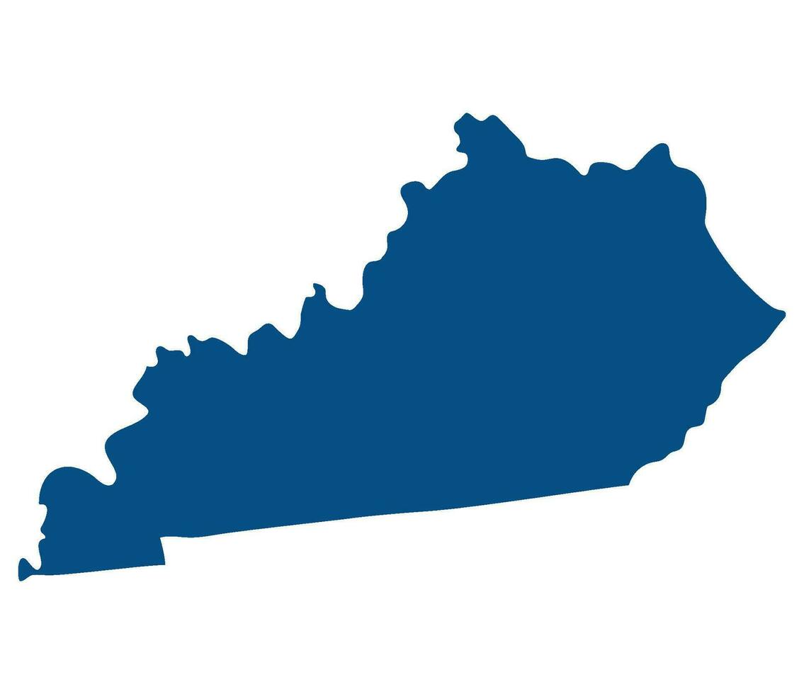 Kentucky staat kaart. kaart van de ons staat van Kentucky. vector