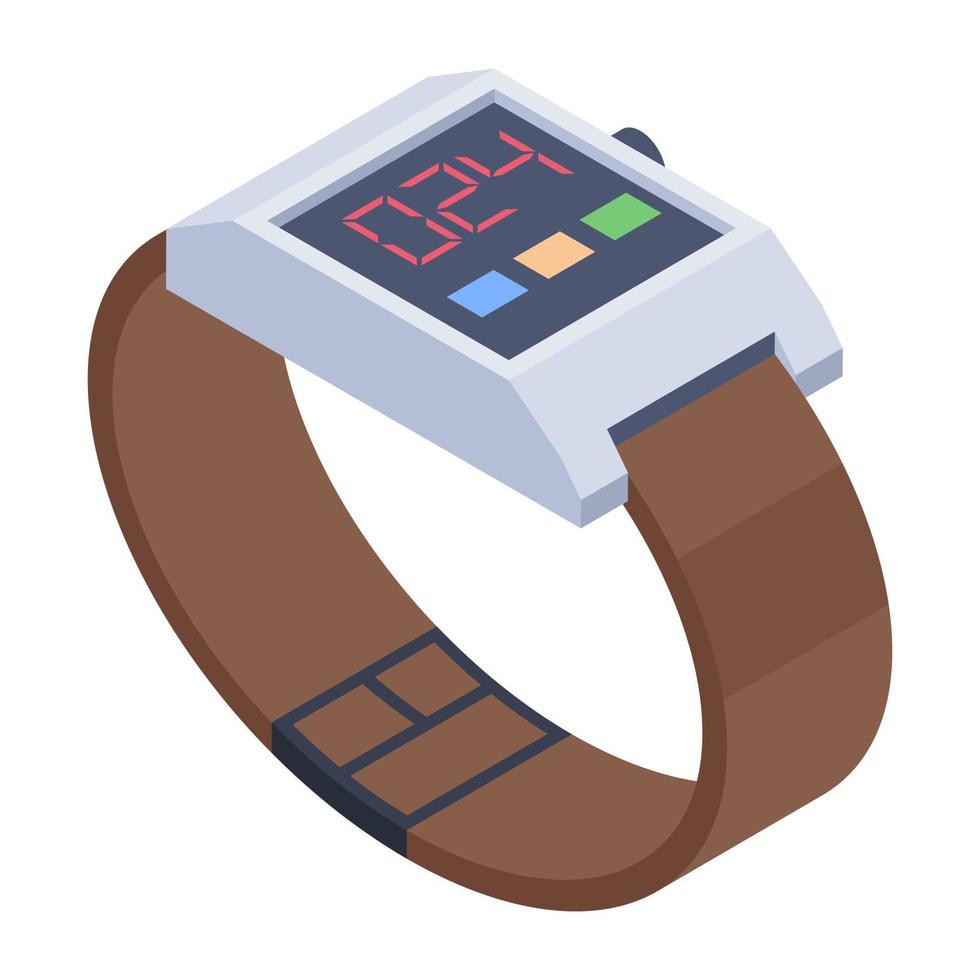 trendy smartwatch-concepten vector