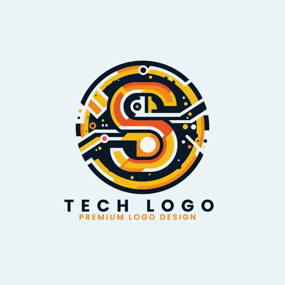s brief concept logo ontwerp vector sjabloon