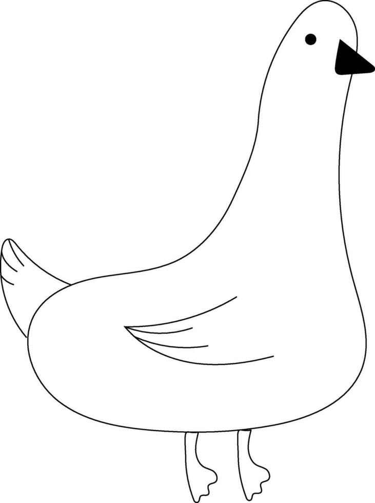 schattig vogelstand hand- getrokken illustratie vector