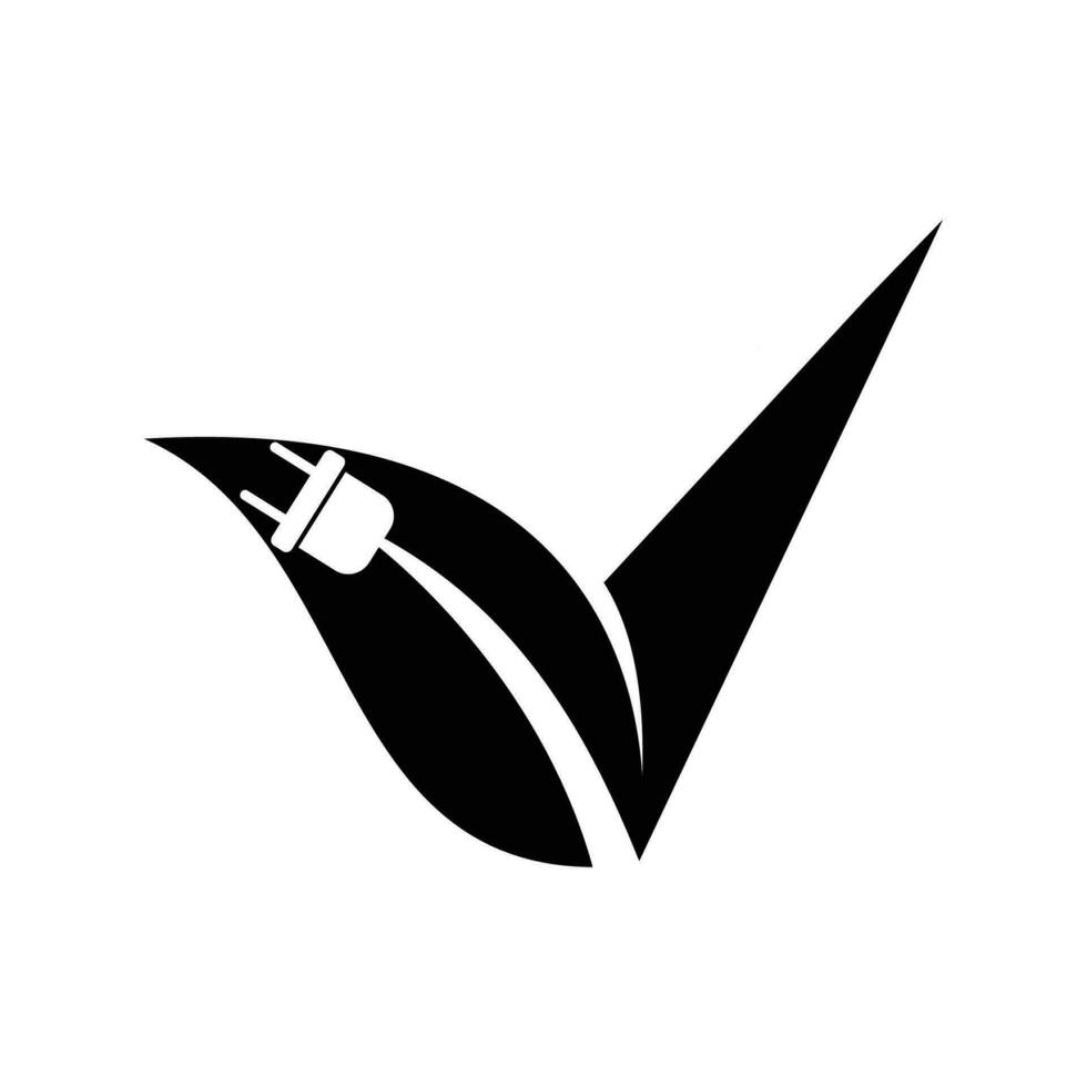 eco elektrisch logo element, eco elektrisch vector logo sjabloon