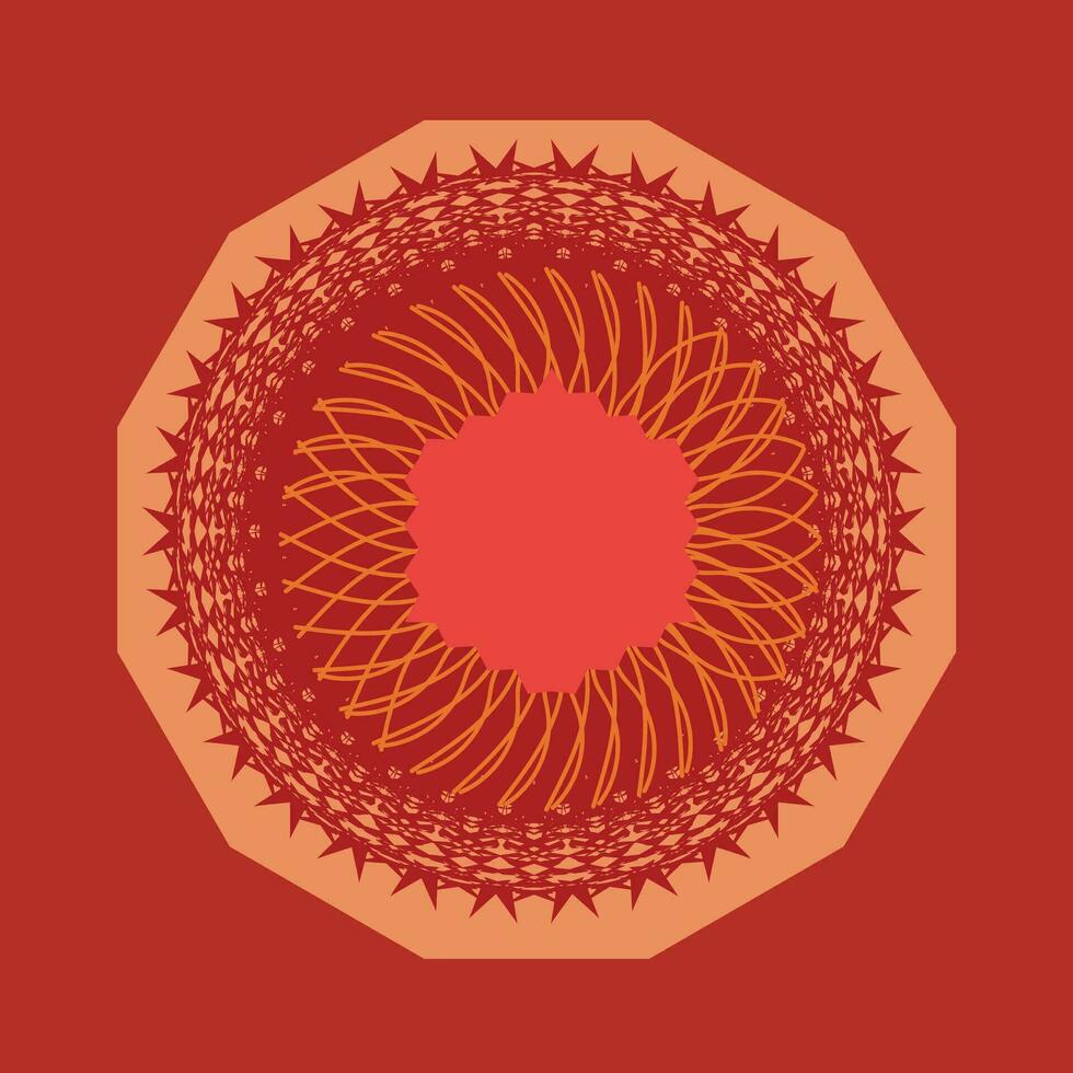 creatief en modern mandala ontwerp vector