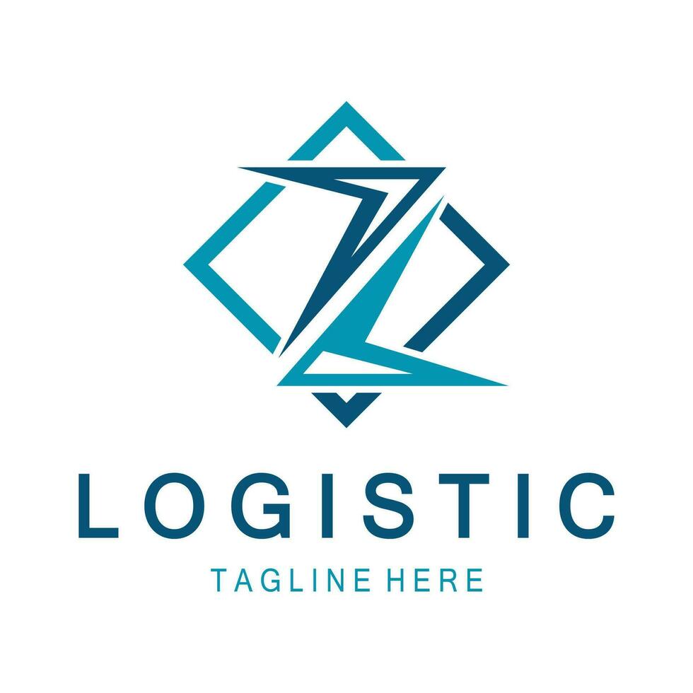 logistiek logo icoon illustratie vector ontwerp distributie symbool levering van goederen economie financiën