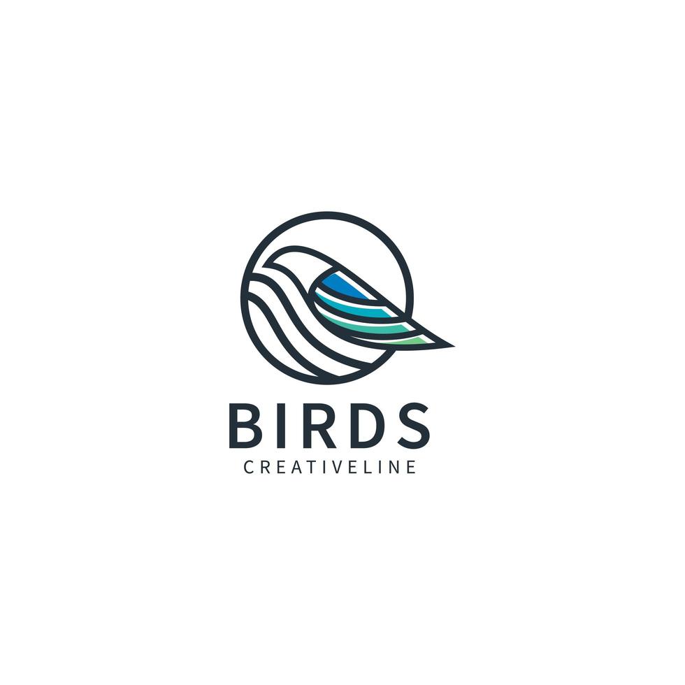 vogel logo sjabloon ontwerp vector pictogram illustratie
