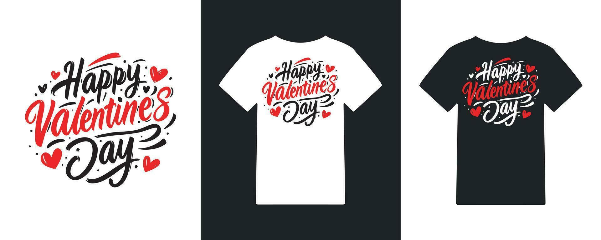 Valentijnsdag dag liefde typografie expressief t-shirt ontwerp vector