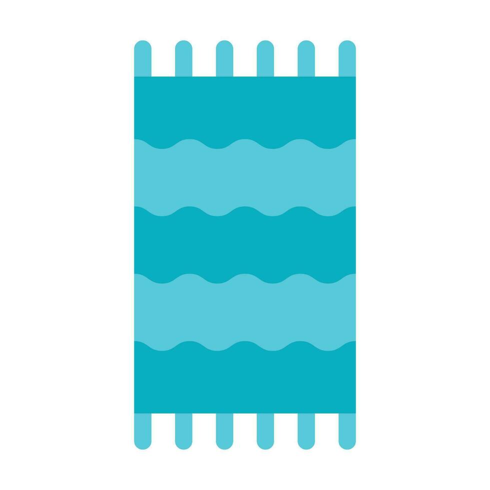 strand handdoek vector vlak icoon voor persoonlijk en reclame gebruiken.