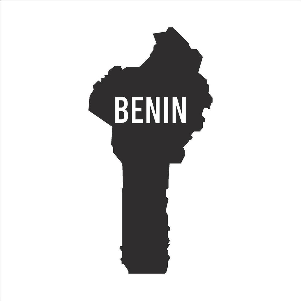 Benin kaart icoon vector sjabloon