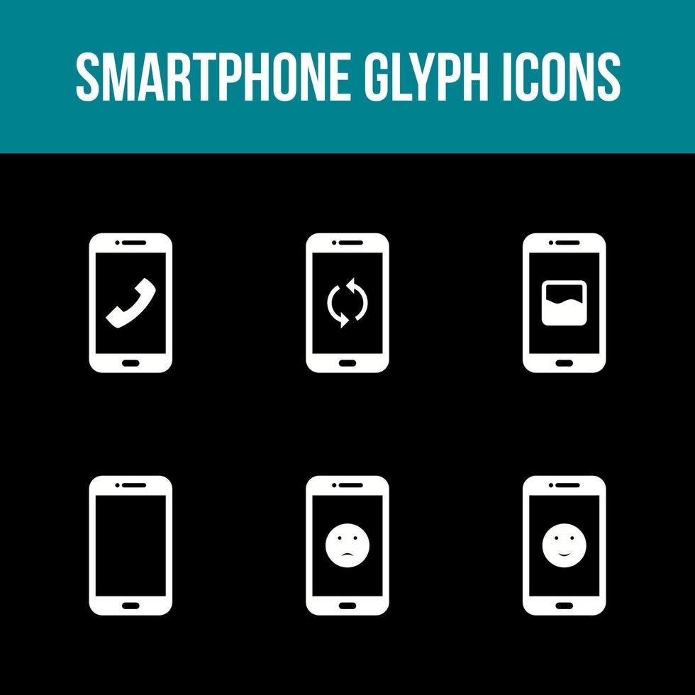 smartphone en mobiele apps vector icon set