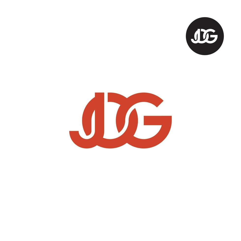 brief joggen monogram logo ontwerp vector