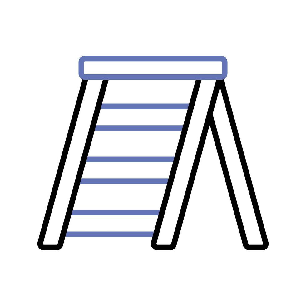 prachtig ontworpen modieus icoon van ladder, bouw ladder vector