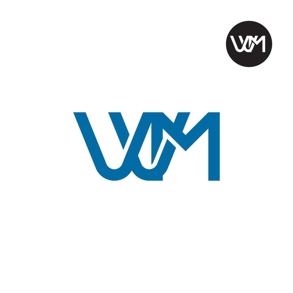 brief vvm monogram logo ontwerp vector