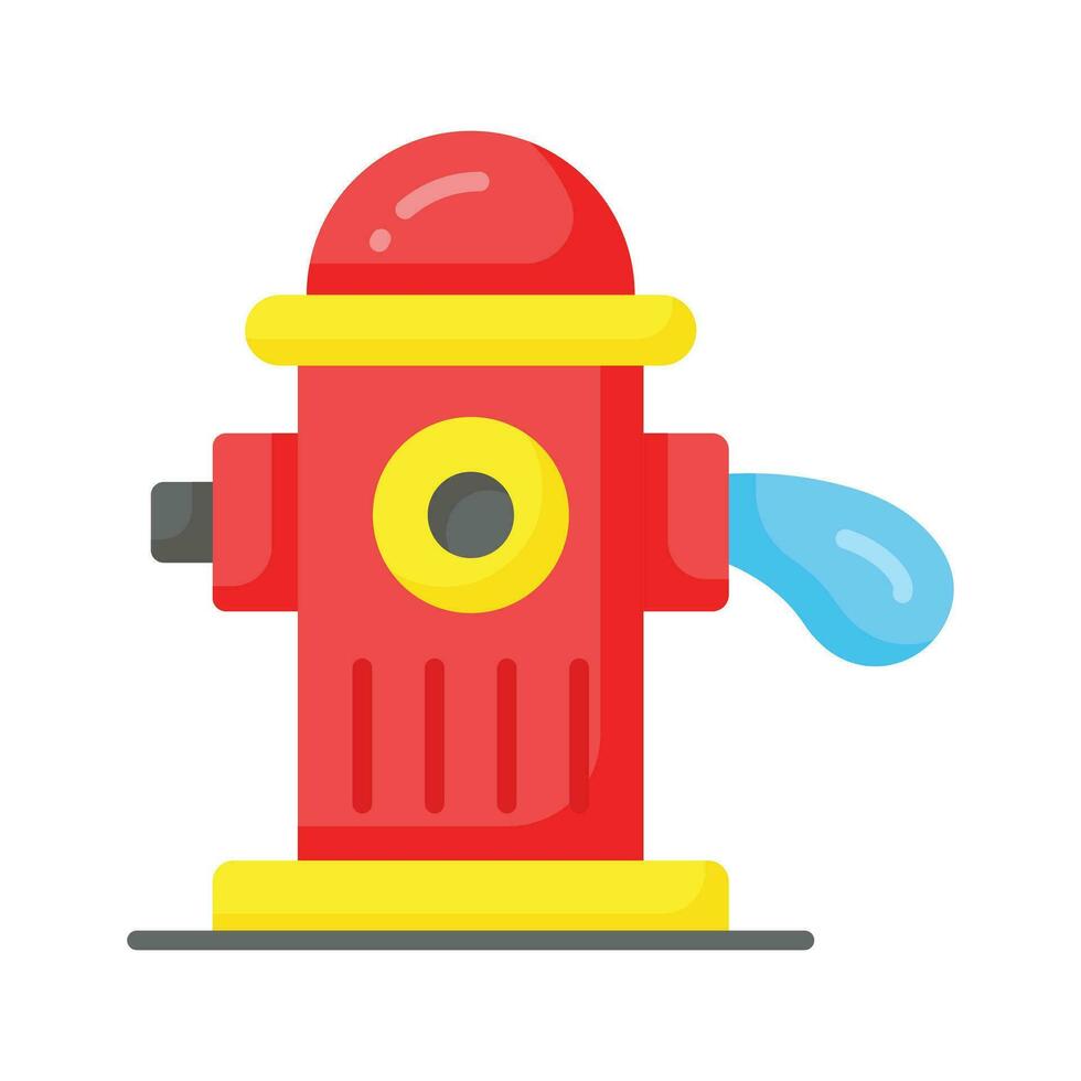 controleren deze voorzichtig ontworpen icoon van brand hydrant in modern stijl vector