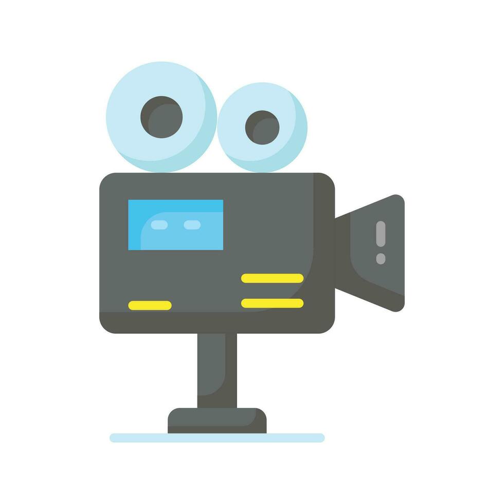 retro film camera vector ontwerp in modieus stijl, professioneel video camera ontwerp