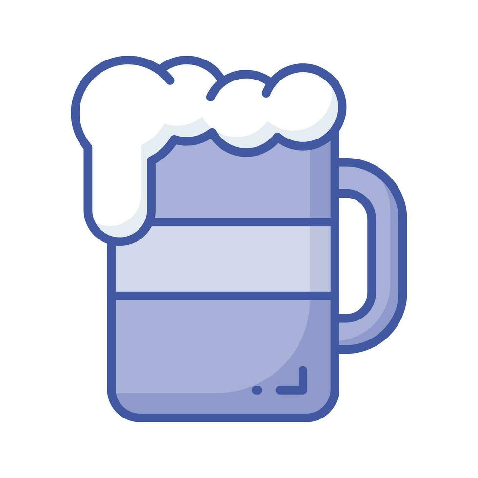 proost vector icoon in nieuw stijl, bewerkbare ontwerp van bier mok