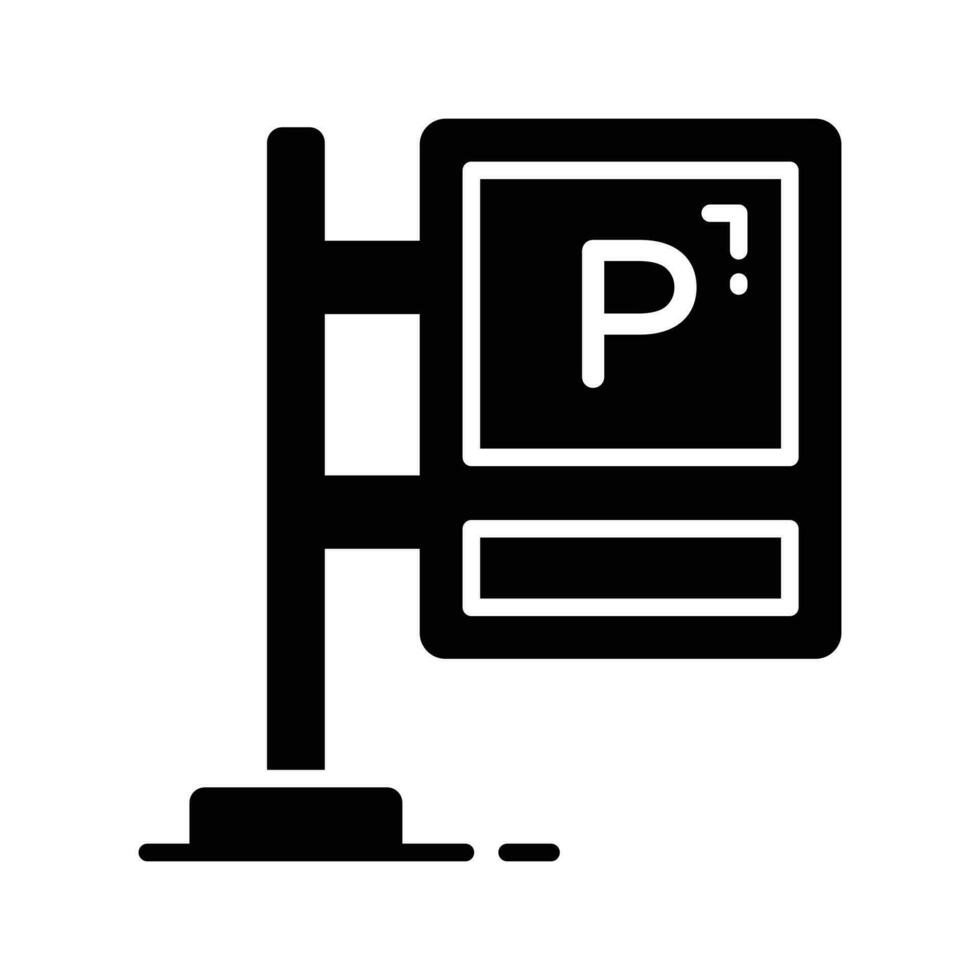 parkeren bord vector icoon geïsoleerd Aan wit achtergrond